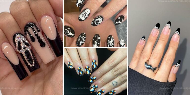 Top Black Halloween Nail Designs