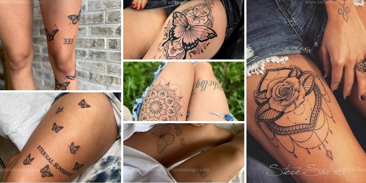 Best Feminine Thigh Tattoos