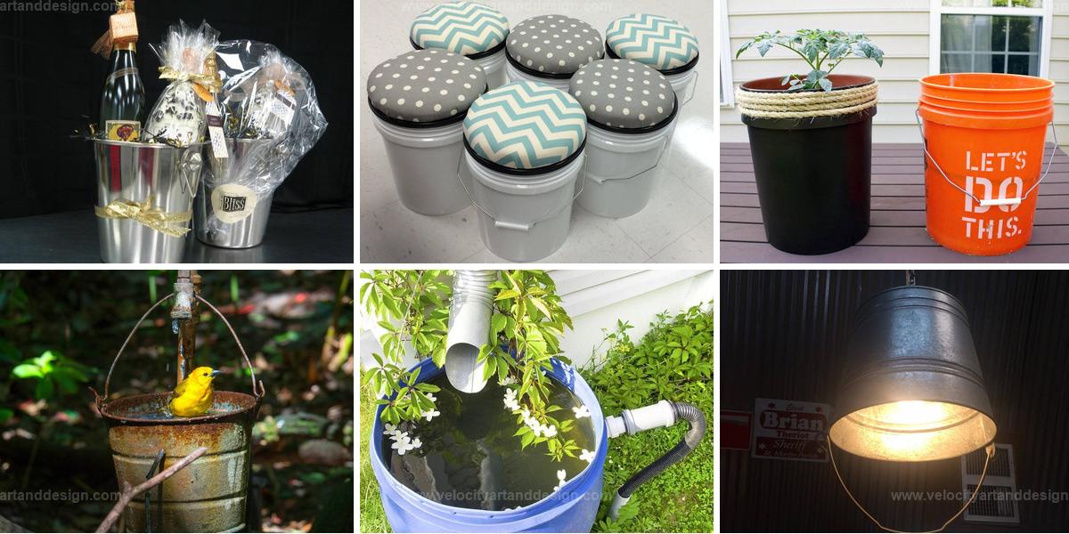 Best Old Bucket Recycling Ideas