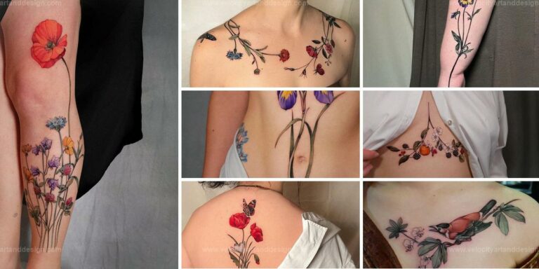 Best Vanessa Core Botanical-Themed Tattoos