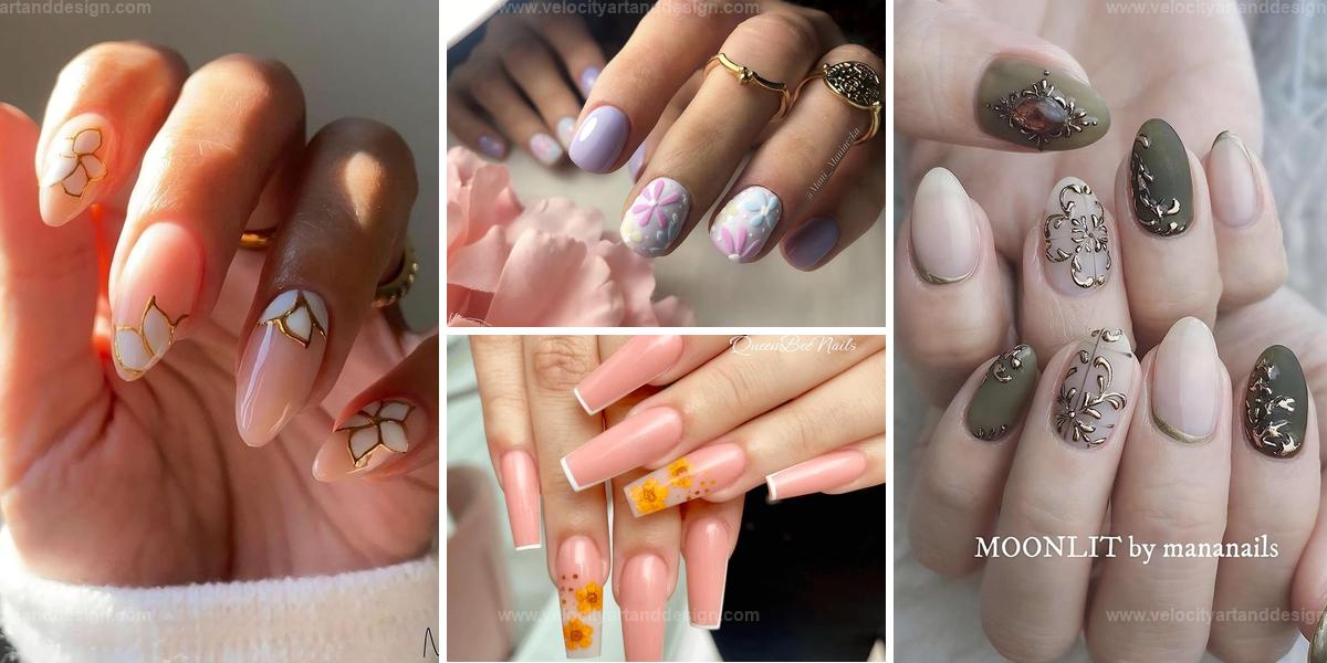 Stunning Floral Nail Designs