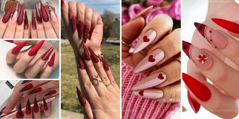 Best Red Stiletto Nails