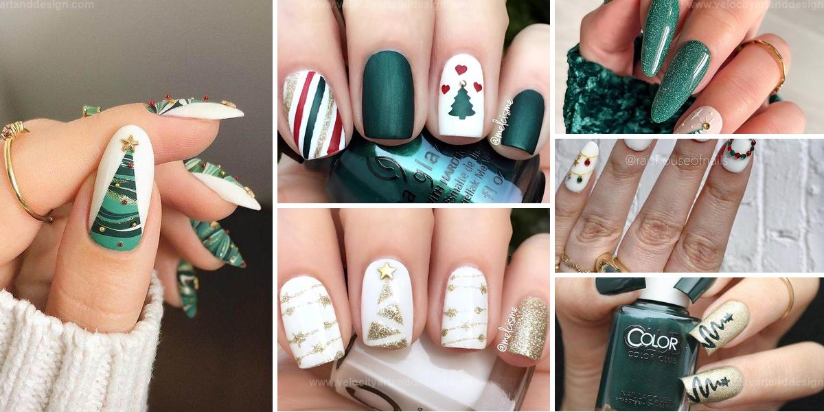 Top Christmas Tree Nail Designs