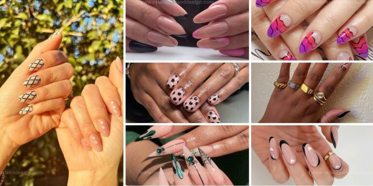 Top Black and Pink Nail Designs