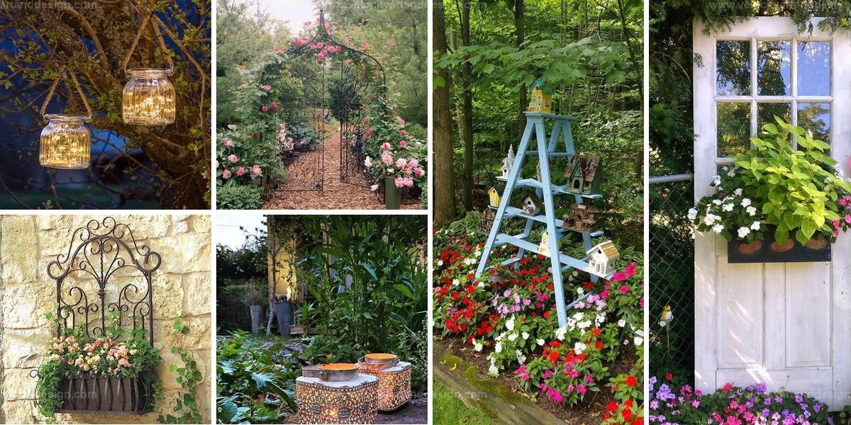 Top Charming Vintage Garden Ideas