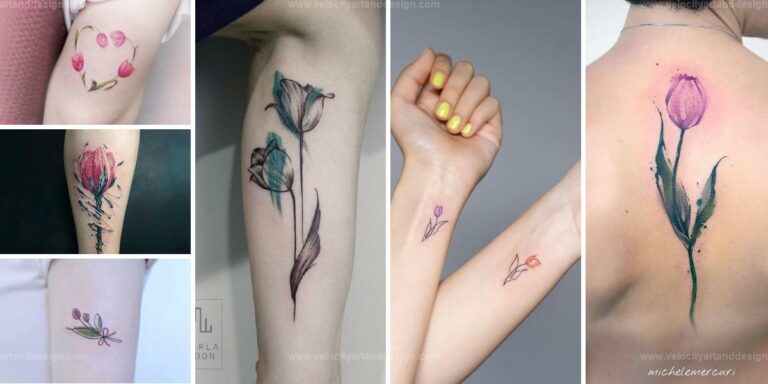 Best Tulip Tattoo Designs for Inner Glow