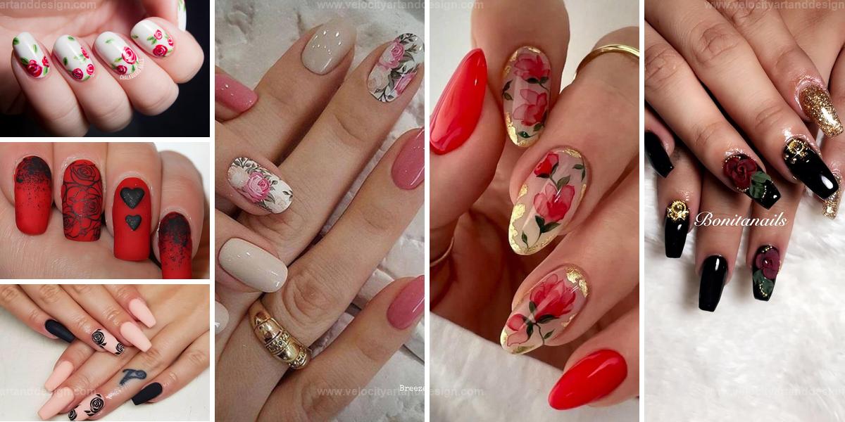 Most Beautiful Rose Nail Designs