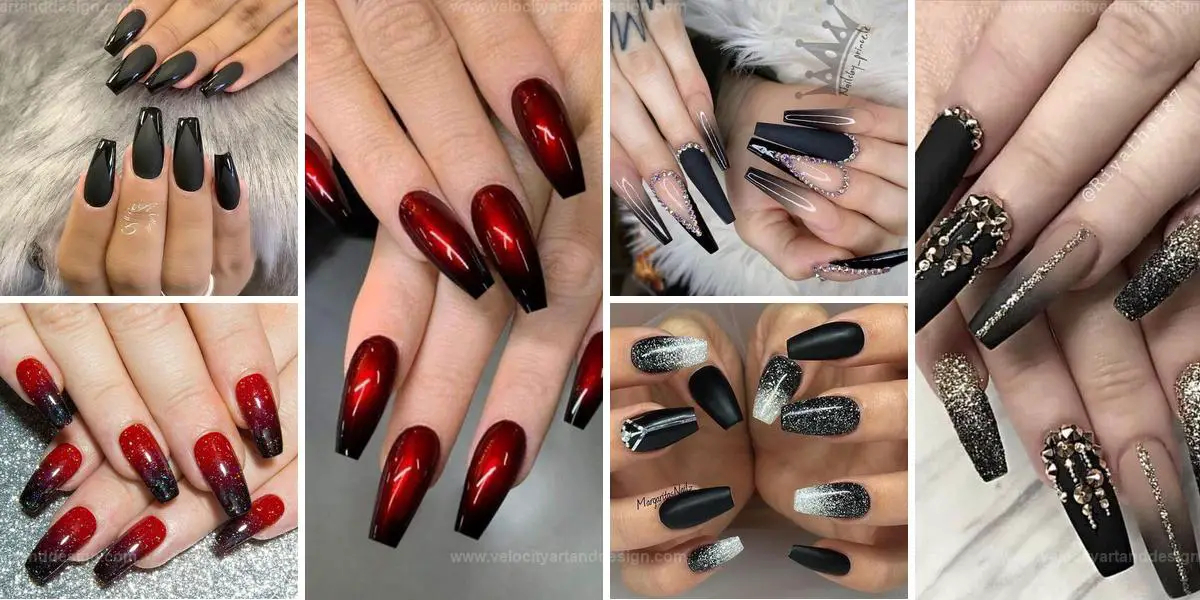 Best Black Coffin Nails for Glamour