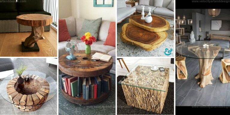 Best DIY Art Wooden Side Table Ideas