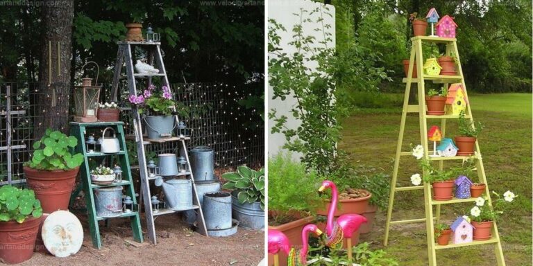 Best Landscaping Ideas Using Old Ladders