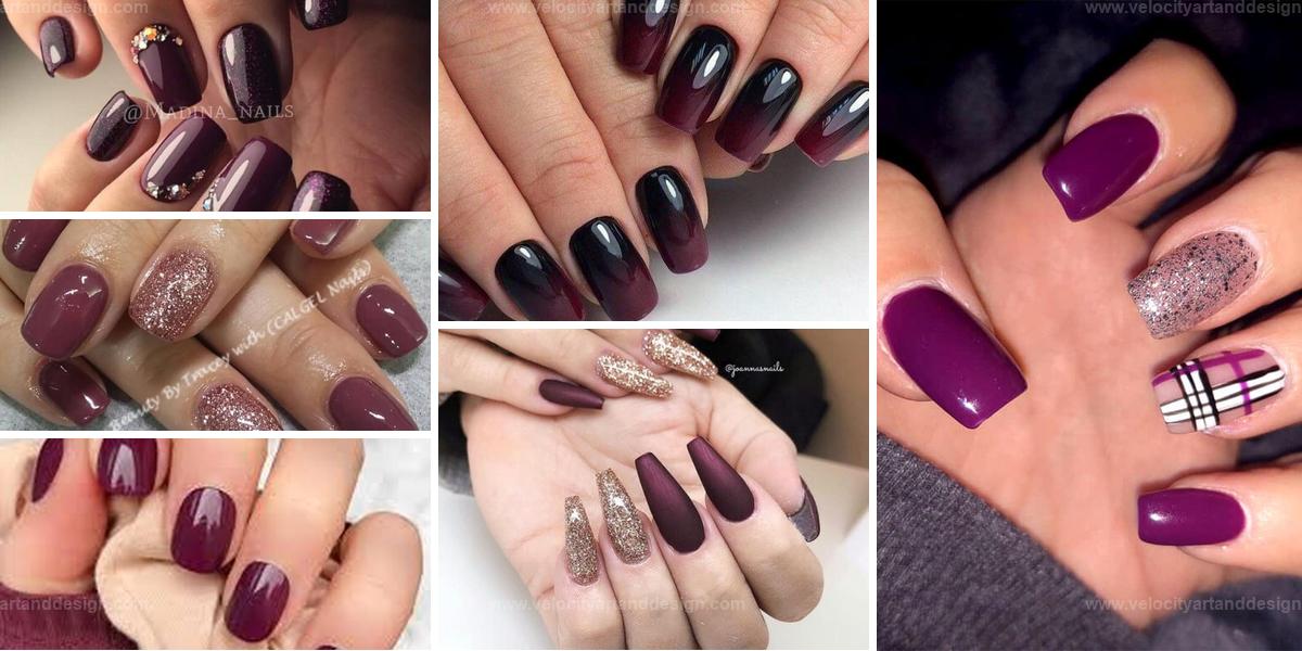 Best Plum Nail Designs