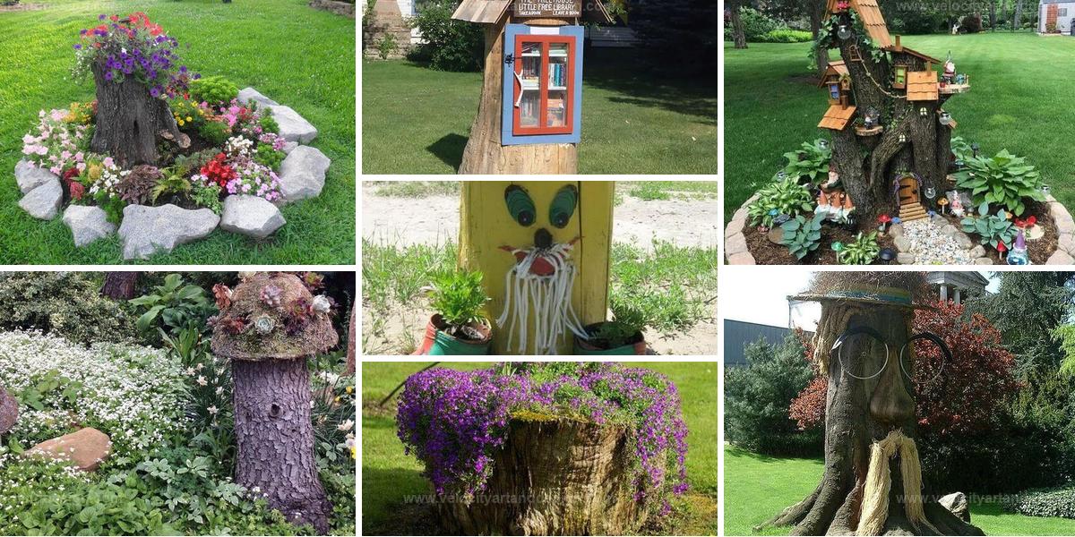 Top Tree Stump Garden Decorations