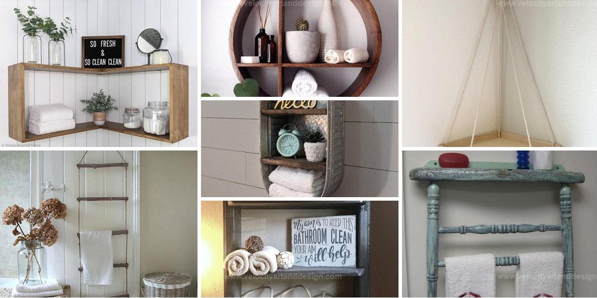 Best DIY Bathroom Shelf Ideas