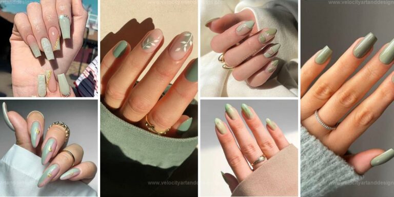 Top Sage Green Nail Designs