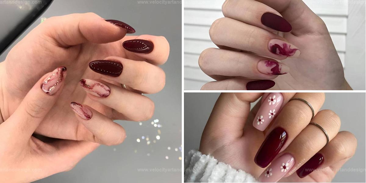 Top Maroon Red Nail Ideas