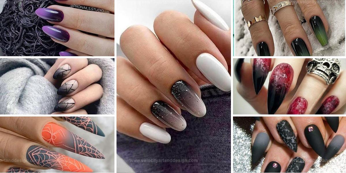 Best Ombre Black Nails Leading the Trends