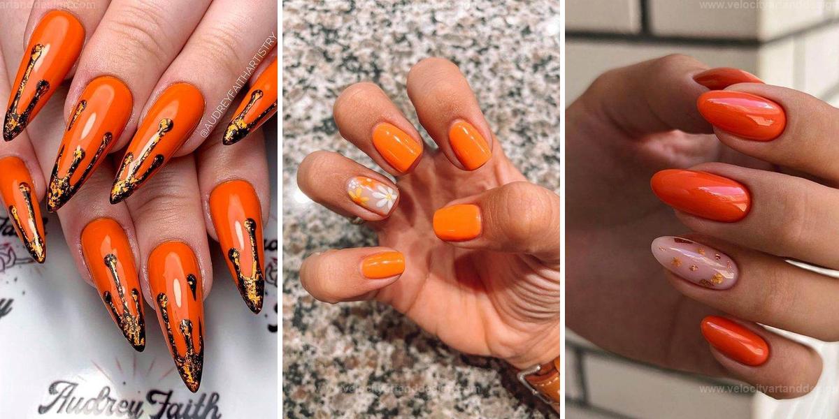 Top Orange Nails