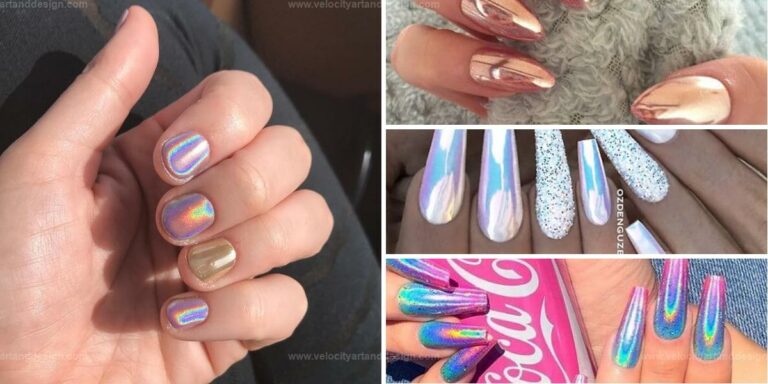 Best Sleek Chrome Nail Designs