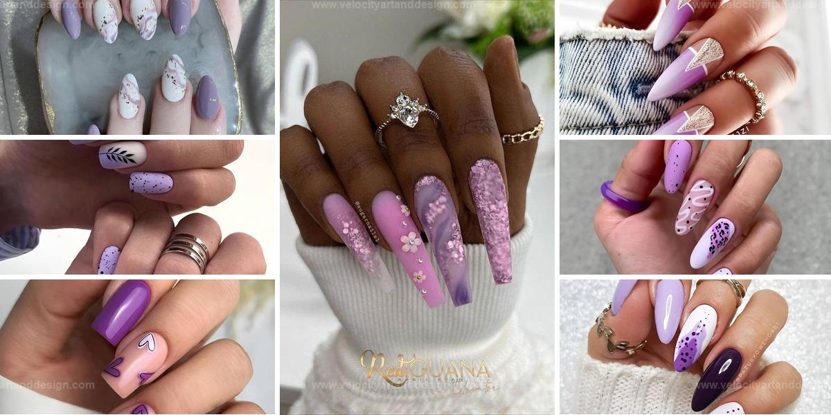 Best Purple And White Manicures