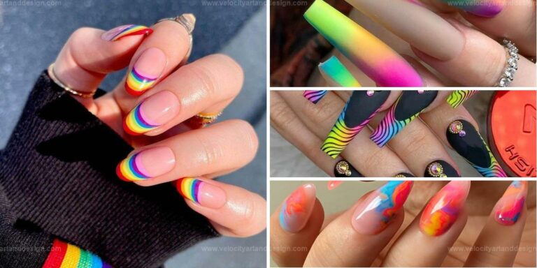 Top Rainbow Nail Art Designs