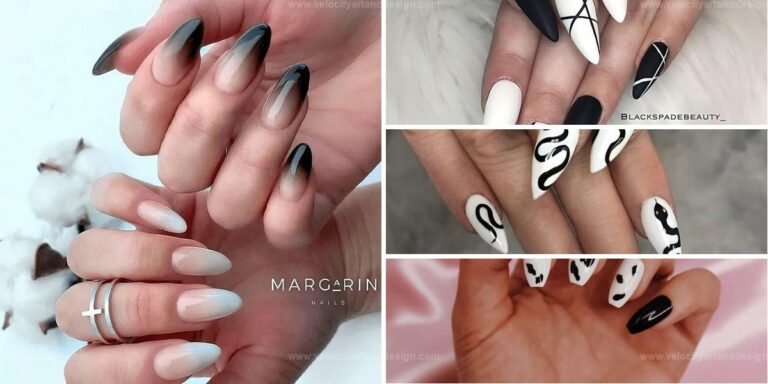 Best Trendy Black and White Nail Styles