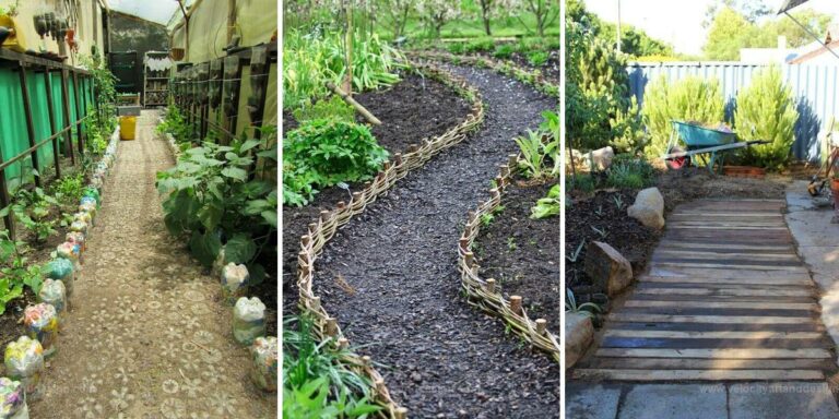 Best Garden Path Ideas Using Recycled Materials