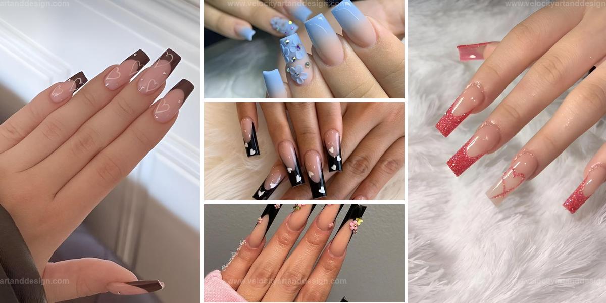 Best French Tip Square Nail Designs