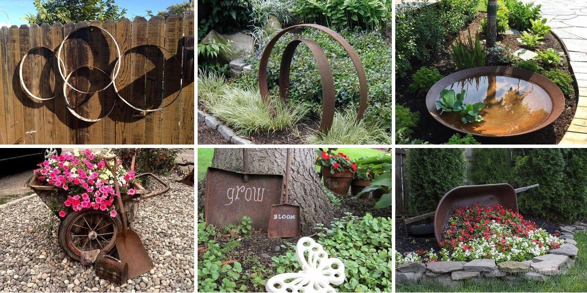 Best DIY Rusty Garden Junk Ideas