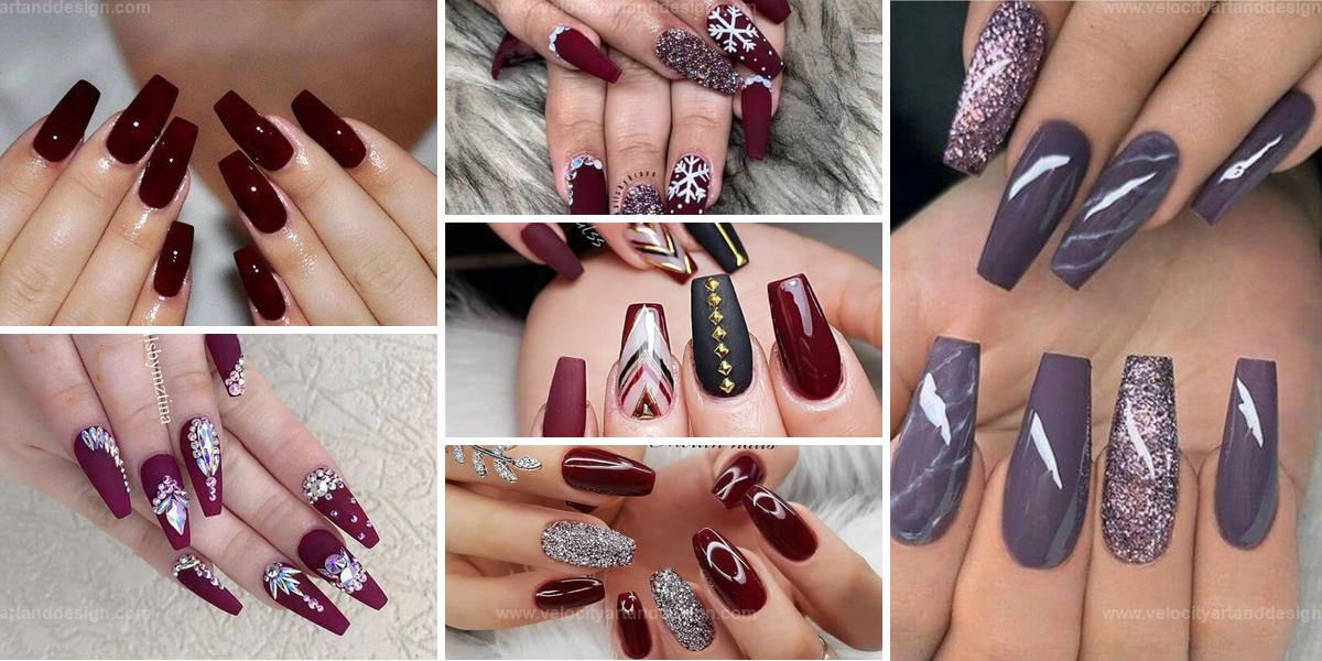 Top Burgundy Manicure Ideas For Winter