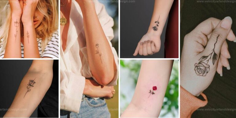 Top Mini Rose Tattoos