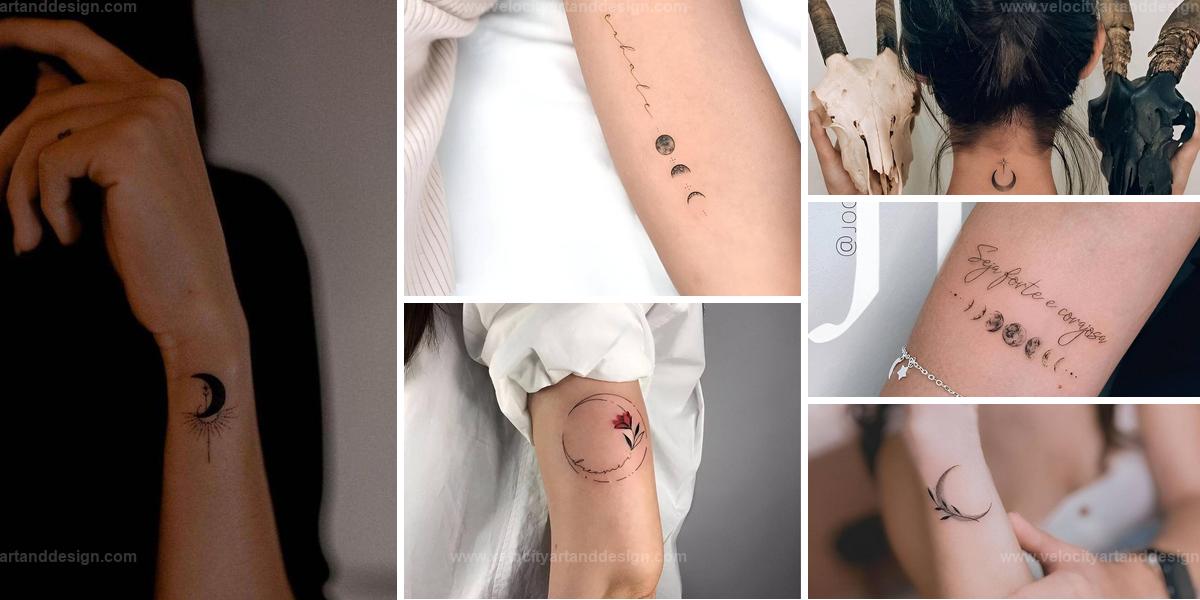 Best Mini Moon Tattoos