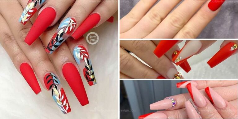 Top Rubicund Coffin Nails