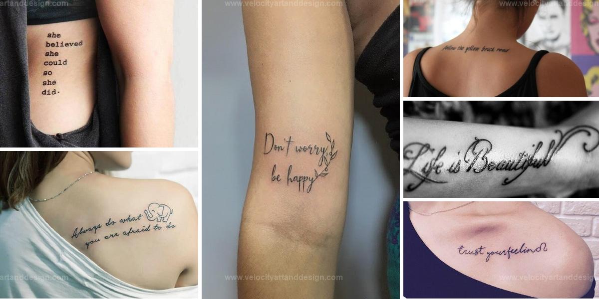 Top Quote Tattoos For Women