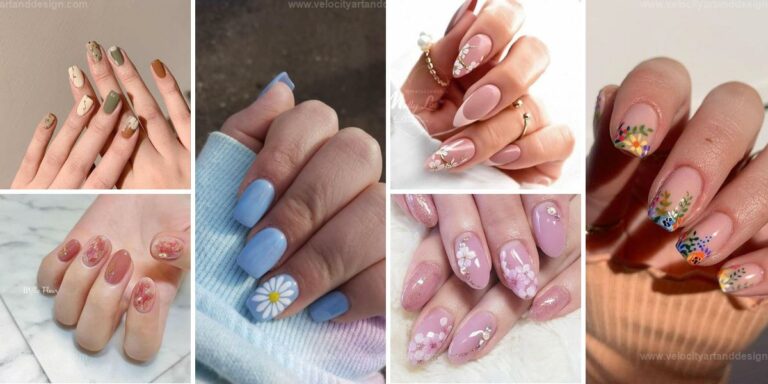 Pretty Floral Nail Designs