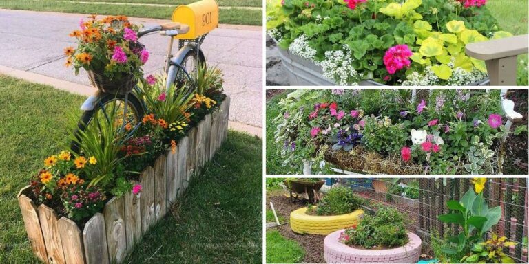 Best Upcycled Flower Bed Ideas