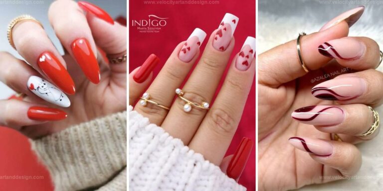 Best Red Nail Ideas for New Year's Eve