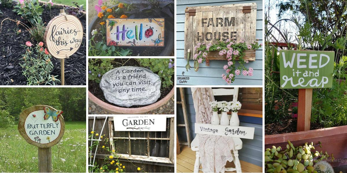 Top Handmade Garden Sign Ideas