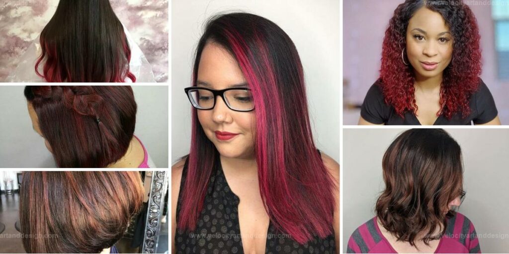 Best Ombre, Balayage, and Highlights for Red & Black Hair