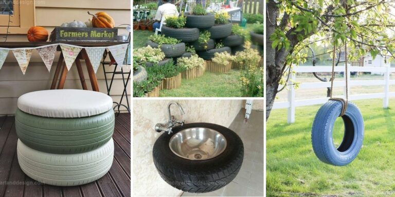 Ideas of Repurpose Old Tires in Home & Garden