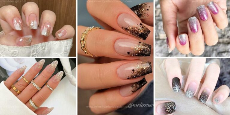 Top Glitter Ombre Nail Ideas