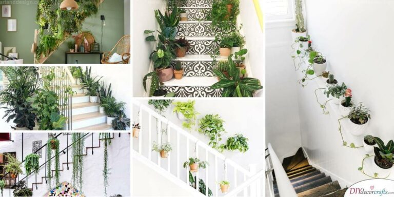 Top Staircase Indoor Greenery Ideas