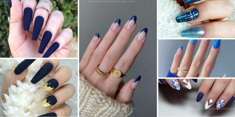 Trendy Blue Nail Designs