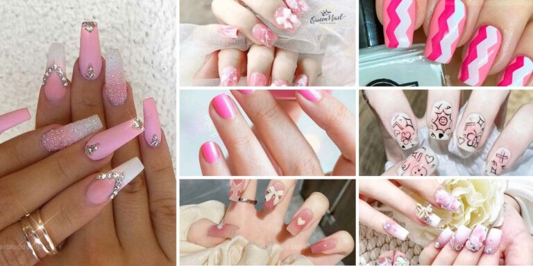 Best Pink And White Manicure Ideas