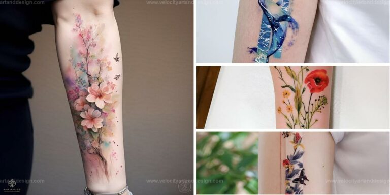 Eye-Catching Watercolor Tattoos