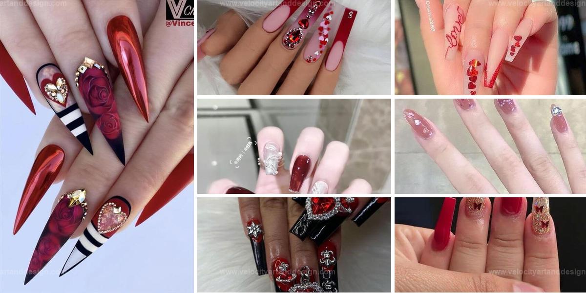 Best Red Acrylic Nails