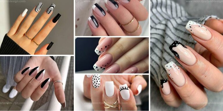 Best Black-And-White Nail Designs