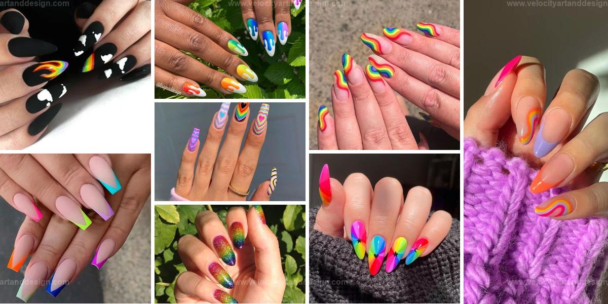 Fun Rainbow Nail Designs