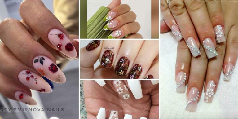 Trendy Floral Nail Designs