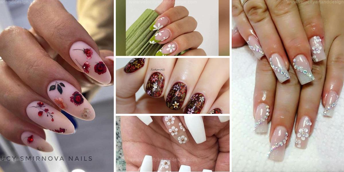 Trendy Floral Nail Designs