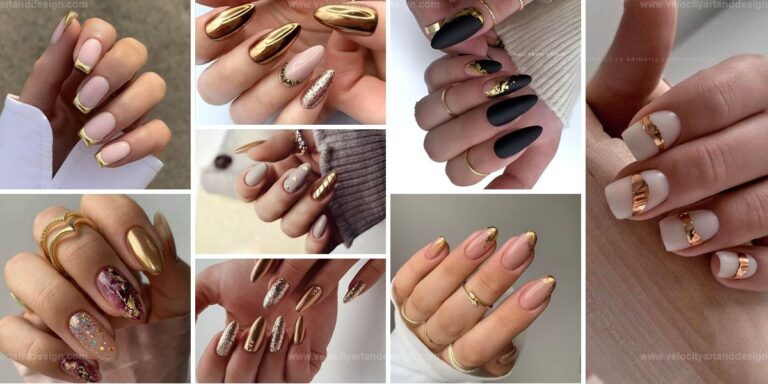 Best Gold Nail Designs